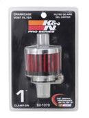 K&N 1in Flange ID x 2in OD x 1.5 inch H Rubber Base Crankcase Vent Filter-7
