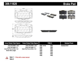 StopTech Performance 06-07 Subaru Impreza WRX/WRX STi Front Brake Pads