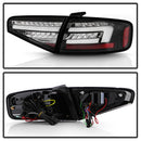Spyder 13-16 Audi A4 4DR LED Tail Lights LED Clear Reverse Lights - Black ALT-YD-AA413-SEQ-BK-2