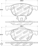 StopTech Performance 04-09 Mazda 3 Front Brake Pads-5