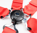NRG 5PT 3in. Seat Belt Harness / Cam Lock - Red-4