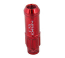 NRG 700 Series M12 X 1.5 Steel Lug Nut w/Dust Cap Cover Set 21 Pc w/Locks & Lock Socket - Red-3