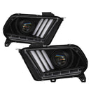 Spyder 13-14 Ford Mustang (HID Only) Projector Headlights w/Turn Signals - Blk PRO-YD-FM13HID-BK-1