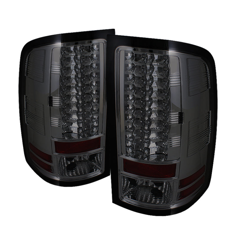 Spyder GMC Sierra 07-13 (Not fit 3500 Dually 4 Rear Wheels)LED Tail Lights Smoke ALT-YD-GS07-LED-SM - 0