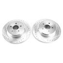 Power Stop Jeep Wrangler BBK Rear Drilled & Slotted Rotor - Pair-1