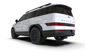 Rally Armor 24-26 Hyundai Santa Fe Black Mud Flap w/White Logo - 0