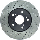 StopTech Slotted & Drilled Sport Brake Rotor Front Right 13 Honda Accord Sport-2