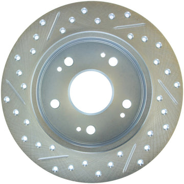 StopTech Select Sport 06-15 Honda Civic Si Slotted and Drilled Left Rear Rotor - 0