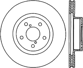 StopTech Power Slot 05-08 STi (5x114.3) CRYO Front Left Rotor