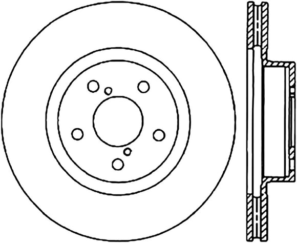 StopTech Power Slot 05-08 STi (5x114.3) CRYO Front Right Rotor