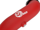 aFe 20-23 Ford Explorer ST V6 3.0L (tt) BladeRunner Aluminum Hot and Cold Charge Pipe Kit - Red-3