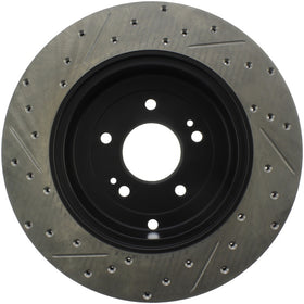 StopTech 10 Hyundai Genesis Coupe w/ Factory Brembo Slotted & Drilled Left Rear Rotor - 0