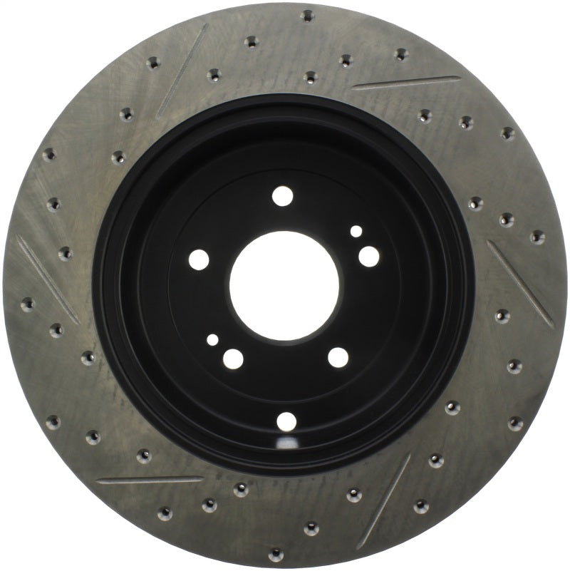 StopTech 10 Hyundai Genesis Coupe w/ Factory Brembo Slotted & Drilled Left Rear Rotor - 0