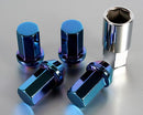 Project Kics 12X1.50 Titanium Blue Caliber Lug Nut-1