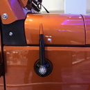 07-20 JEEP WRANGLER & UNLIMITED JK and 2020 + JEEP GLADIATOR BILLET ALUMINUM ANTENNA HOUSING COVER: BLACK CHROME GUN METAL OR RED // PART # BAH001-3