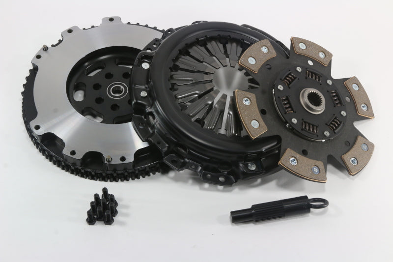 Competition Clutch 10-14 Genesis Turbo Stage 4 - 6 Pad Ceramic Clutch Kit w/Steel FW