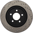 StopTech 05-10 Ford Mustang V6/4.0L / GT V8/4.6L Cross Drilled Left Rear Rotor-2