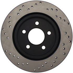 StopTech 05-10 Ford Mustang V6/4.0L / GT V8/4.6L Cross Drilled Left Rear Rotor - 0