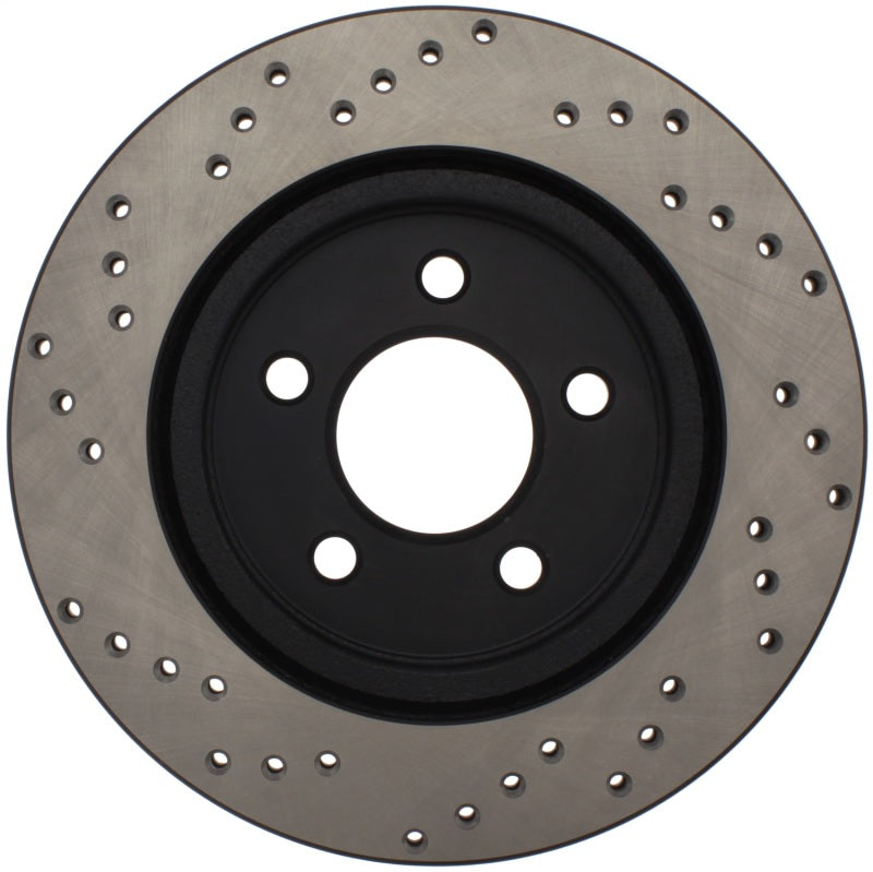 StopTech 05-10 Ford Mustang V6/4.0L / GT V8/4.6L Cross Drilled Left Rear Rotor - 0