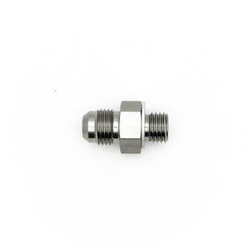 DeatschWerks 6AN Male Flare to M12 X 1.5 Male Metric Adapter (Incl Washer) - Anodized Matte Black