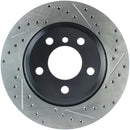 StopTech 12-16 BMW 335i Slotted & Drilled Rear Left Rotor-1