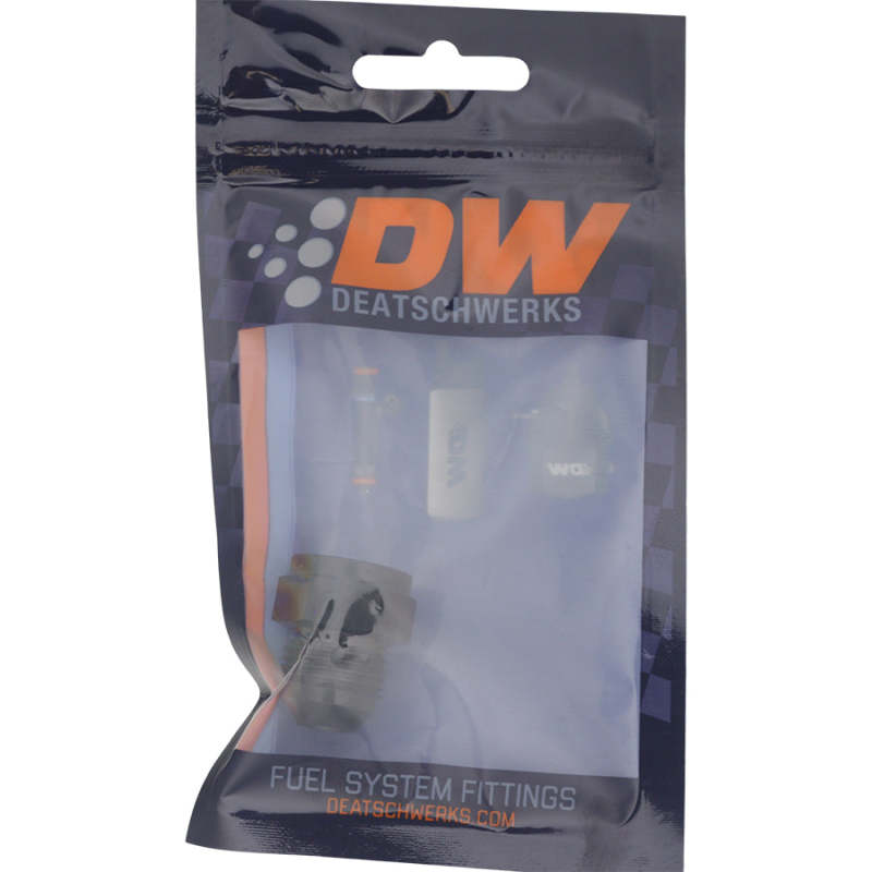 DeatschWerks 6AN Female Flare to 8AN Male Flare Expander - Anodized Matte Black - 0