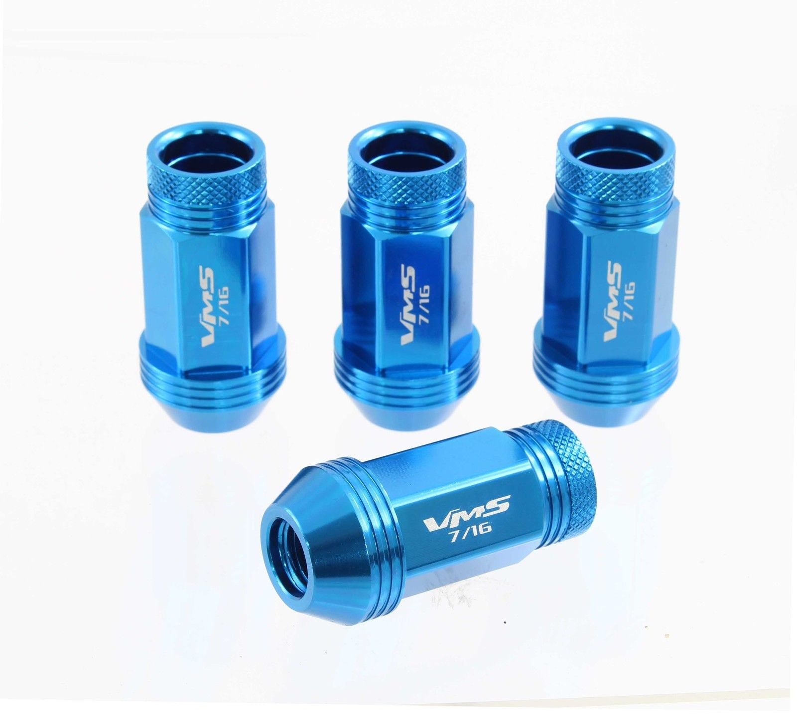 1/2-20 44MM LONG FORGED ALUMINUM OPEN END LIGHT WEIGHT RACING LUG NUTS