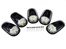 03-16 DODGE RAM 2500 3500 AMBER LED CLEAR CAB ROOF LIGHTS 5 PIECE SET-1
