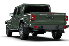 Rally Armor 19-25 Jeep Gladiator JT (Incl. Overland/Sport/Sport S) Black Mud Flap w/Army Green Logo - 0