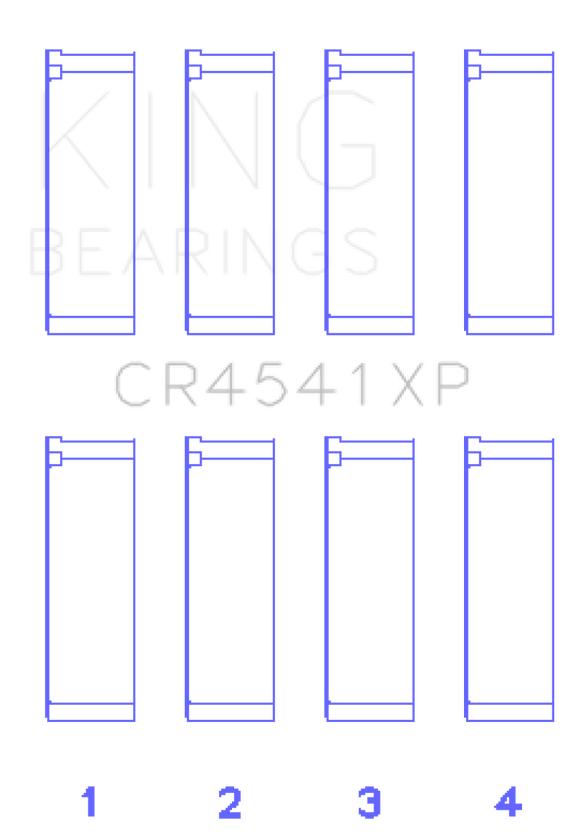 King Engine Bearings Honda F23 Performance Rod Bearing Set - Size STD