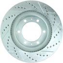 StopTech Select Sport 12-14 Toyota FJ Cruiser SportStop Slotted & Drilled Front Right Rotor-2