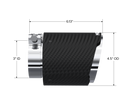 MBRP Universal Carbon Fiber Dual Wall Tip 4.5in OD/3in Inlet/6.13in L-3