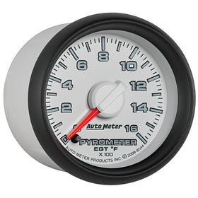 Autometer Factory Match 52.4mm Full Sweep Electronic 0-1600 Deg F EGT/Pyrometer Gauge - 0