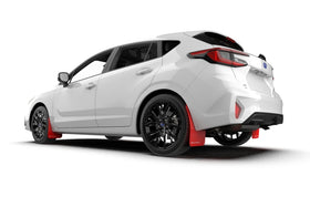 Rally Armor 24-26 Subaru Impreza Red UR Mud Flap w/ White Logo - 0