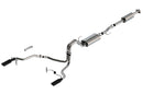 Borla F-150 2021 2.7L/3.5L 4dr CC SB EC STB Lar/KingR/Plnm/LTD 3/2.25 SRE CB Touring BLK CHR Tips-1