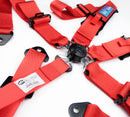 NRG 5PT 3in. Seat Belt Harness / Cam Lock - Red-5