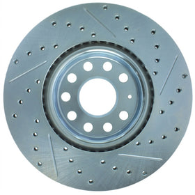 StopTech Select Sport 06-17 Volkswagen Jetta Slotted & Drilled Front Right Rotor - 0