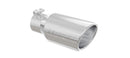 MBRP Universal Tip 4in OD 3in Inlet 10in Length Angled Rolled End T304-1