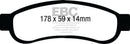 EBC 08-10 Ford F250 (inc Super Duty) 5.4 (2WD) Extra Duty Rear Brake Pads-1
