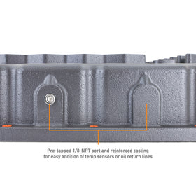 Mishimoto 2007.5 + Ram 6.7L Cummins 68RFE Transmission Pan - Cast - GR - 0