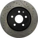 StopTech 11-12 Dodge Durango Sport Drilled & Slotted Front Driver-Side Brake Rotor-3