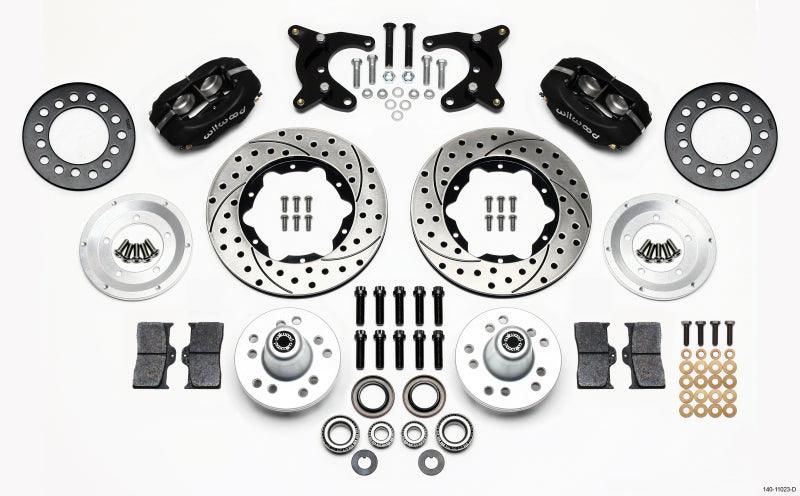 Wilwood Forged Dynalite Front Kit 11.00in Drilled 65-72 CDP A Body - 10in Drum - 0