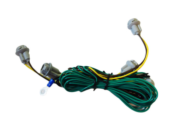 03-16 DODGE RAM 2500 3500 AMBER LED AMBER CAB ROOF LIGHTS 5 PIECE SET WITH WIRING HARNESS