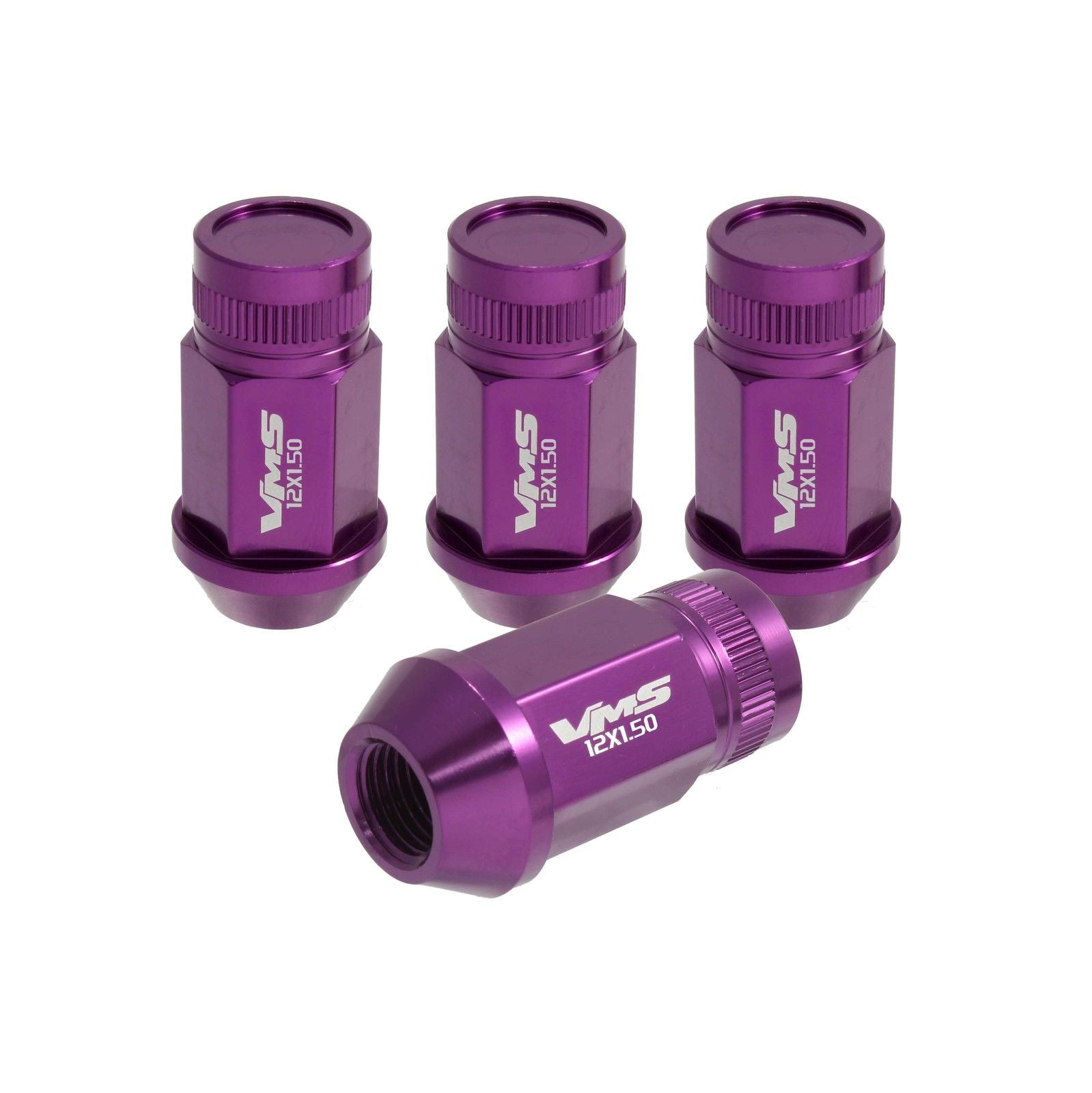 12x1.25 MM 44MM LONG FORGED ALUMINUM CLOSED END LIGHT WEIGHT RACING LUG NUTS