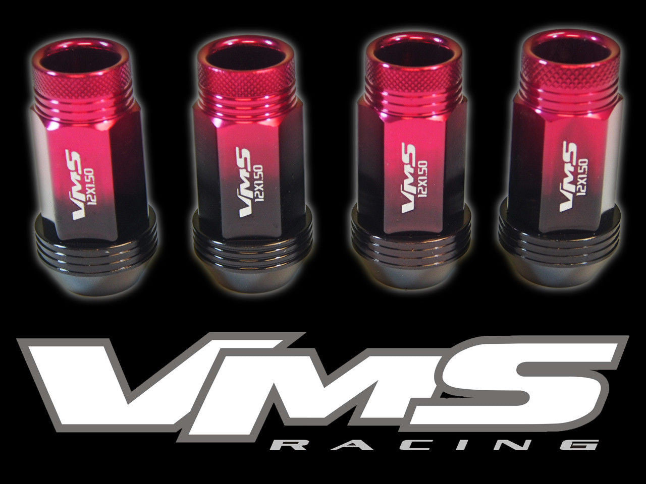 12x1.25 MM 44MM LONG FORGED ALUMINUM OPEN END LIGHT WEIGHT RACING LUG NUTS // PART # LG0171