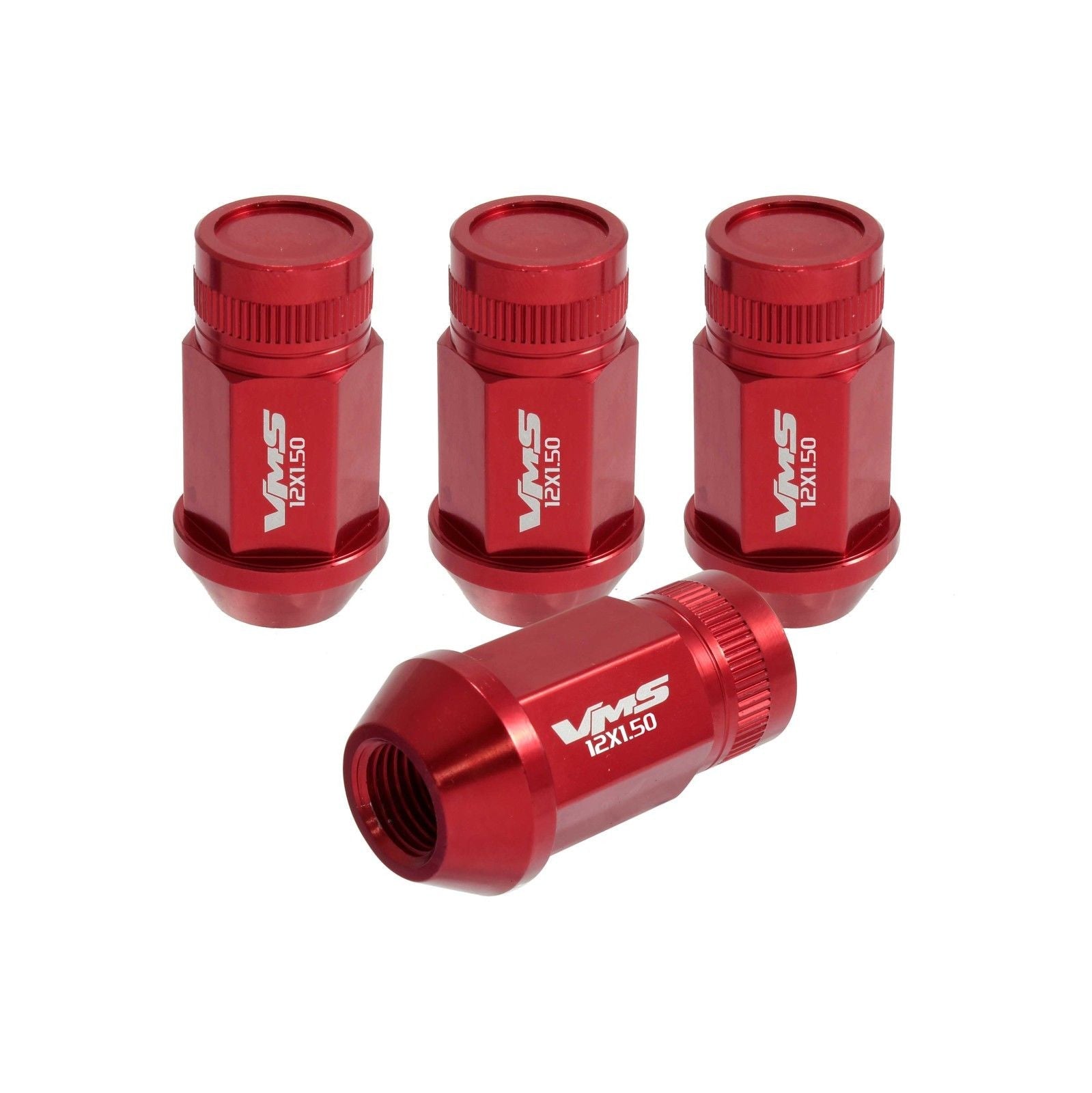 12x1.25 MM 44MM LONG FORGED ALUMINUM CLOSED END LIGHT WEIGHT RACING LUG NUTS