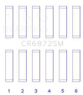 King Engine Bearings Toyota 1GR-FE Connecting Rod Bearing Set - Size STD