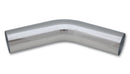 Vibrant 1.5in O.D. Universal Aluminum Tubing (45 degree bend) - Polished-1