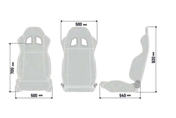 Sparco Seat R100 Blk/Grey