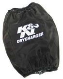 K&N Black Drycharger Round Tapered Air Filter Wrap 5.5in Base ID x 4.5in Top ID x 6.5in H-1